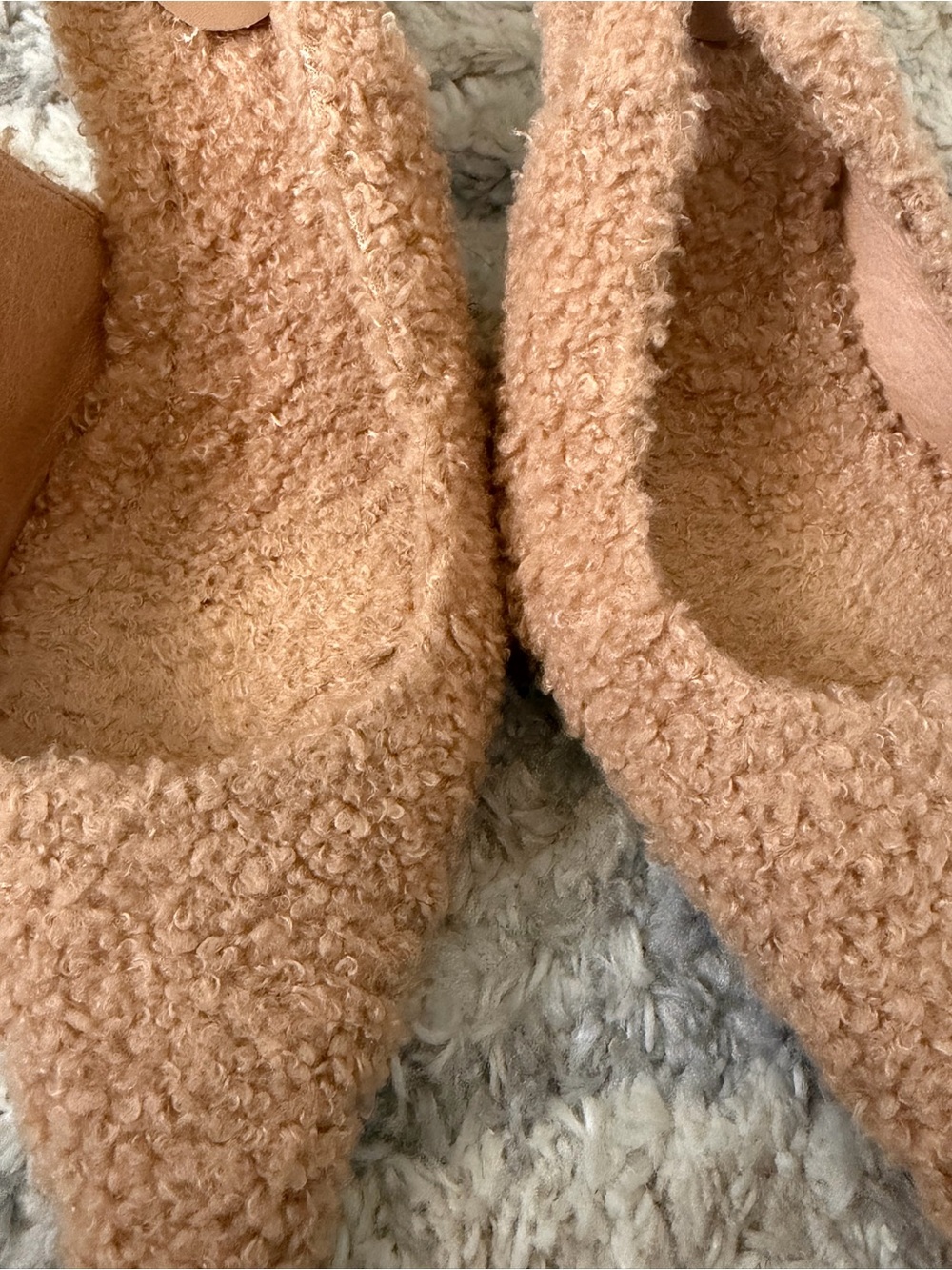 Jeffrey Campbell Tan Bouclé Pointed Slingback Flats - Picture 3 of 4